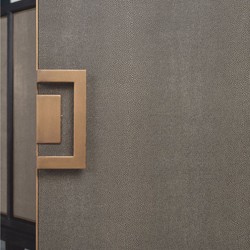 Luxus Sideboard mit 4 Türen Schwarz Grau Messing