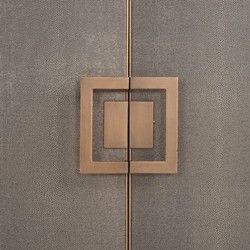 Luxus Sideboard mit 4 Türen Schwarz Grau Messing