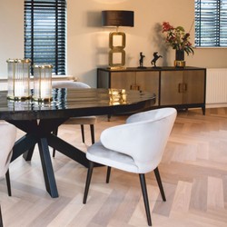 Luxus Sideboard mit 4 Türen Schwarz Grau Messing