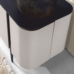 Luxus Wohnzimmer TV Schrank Weiß Dunkelbraun