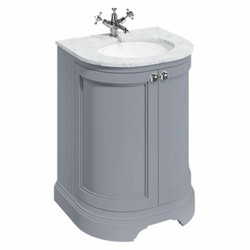 Casa Padrino mobile lavabo bianco / grigio A. 93 cm - Mobili da bagno