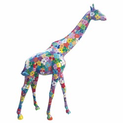 Lebensgroße Garten Terrassen XXL Deko Skulptur Figur Giraffe Bunt Lebensgroße Garten Terrassen XXL Deko Skulptur Figur Giraffe Bunt