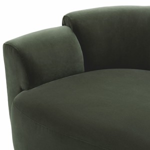 Casa Padrino Luxus Sofa Grün / Schwarz 232 cm - Hotel & Wohnzimmer Möbel