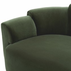Casa Padrino luxury sofa green / black 194 cm - Hotel & living room furniture