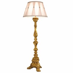 Casa Padrino luxury baroque floor lamp gold H. 183 cm - Made in Italy