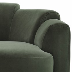 Casa Padrino Luxury Velvet Swivel Armchair Green / Black - Living Room & Hotel Furniture
