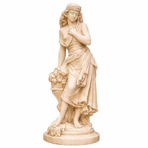 Casa Padrino scultura da giardino Art Nouveau dama beige A. 132 cm - Accessori da giardino