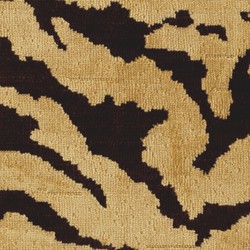 Casa Padrino Luxury Stool with Tiger Design Beige / Brown - Luxury Living Room Furniture