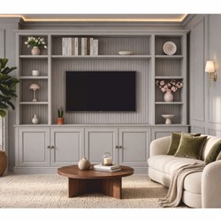 Casa Padrino country style bookcase light gray 254 cm - Country style furniture