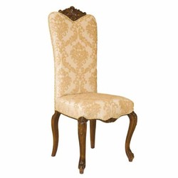 Prunkvolles Luxus Barock Esszimmer Stuhl 4er Set Beige Dunkelbraun
