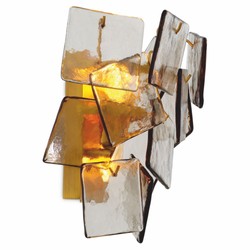 Casa Padrino lámpara de pared de lujo latón antiguo / gris 35,5 cm - Calidad de lujo