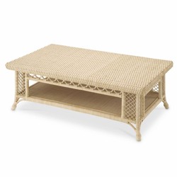 Casa Padrino Luxury Rattan Coffee Table Natural 140 cm - Rattan Living Room Furniture