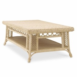 Casa Padrino Luxury Rattan Coffee Table Natural 140 cm - Rattan Living Room Furniture