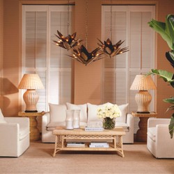 Casa Padrino Luxury Rattan Coffee Table Natural 140 cm - Rattan Living Room Furniture