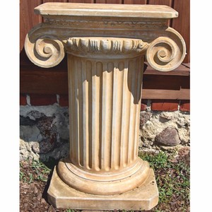 Casa Padrino demi-colonne baroque beige H. 77 cm - Décoration de jardin de style baroque Casa Padrino demi-colonne baroque beige H. 77 cm - Décoration de jardin de style baroque