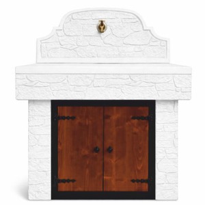 Casa Padrino fregadero de jardín Art Nouveau blanco Al. 127 cm - Accesorios de jardín