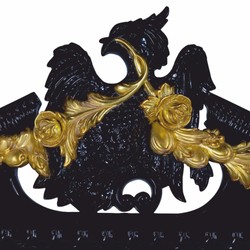 Prunkvoller Luxus Barock Spiegel Wandspiegel Schwarz Gold