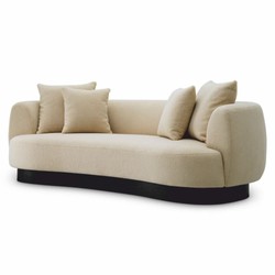Luxus Wohnzimmer Hotel Sofa Creme Schwarz