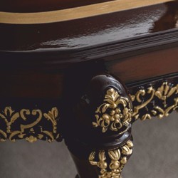 Casa Padrino Luxury Baroque Living Room Set - Natural / Dark Brown / Gold - Baroque Furniture