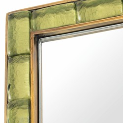 Casa Padrino miroir de luxe vert / laiton vintage H. 120 cm - Miroir mural rectangulaire