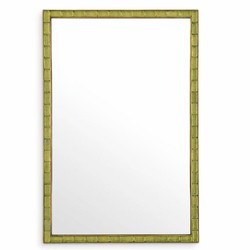 Casa Padrino miroir de luxe vert / laiton vintage H. 120 cm - Miroir mural rectangulaire