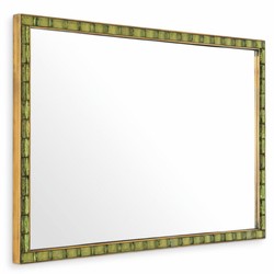 Casa Padrino miroir de luxe vert / laiton vintage H. 120 cm - Miroir mural rectangulaire