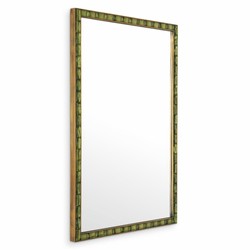 Casa Padrino miroir de luxe vert / laiton vintage H. 120 cm - Miroir mural rectangulaire