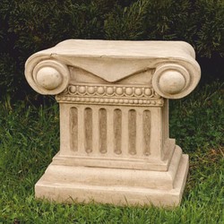 Casa Padrino Baroque Pedestal Beige H. 23 cm - Baroque Garden Decor Accessories