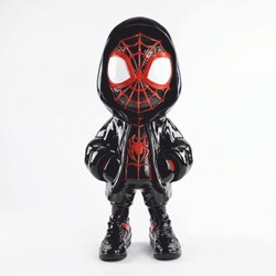 Deko Skulptur Figur Schwarz Rot