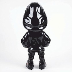 Deko Skulptur Figur Schwarz Rot