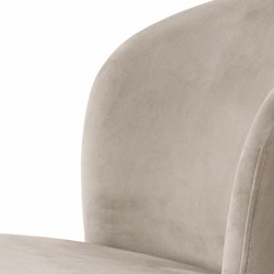 Luxus Samt Barstuhl Beige Schwarz Gold