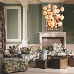 Casa Padrino luxury chandelier antique brass / alabaster Ø 45 x H. 120 cm