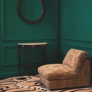 Casa Padrino Luxus Spiegel Schwarz Ø 80 cm - Runder Luxus Wandspiegel