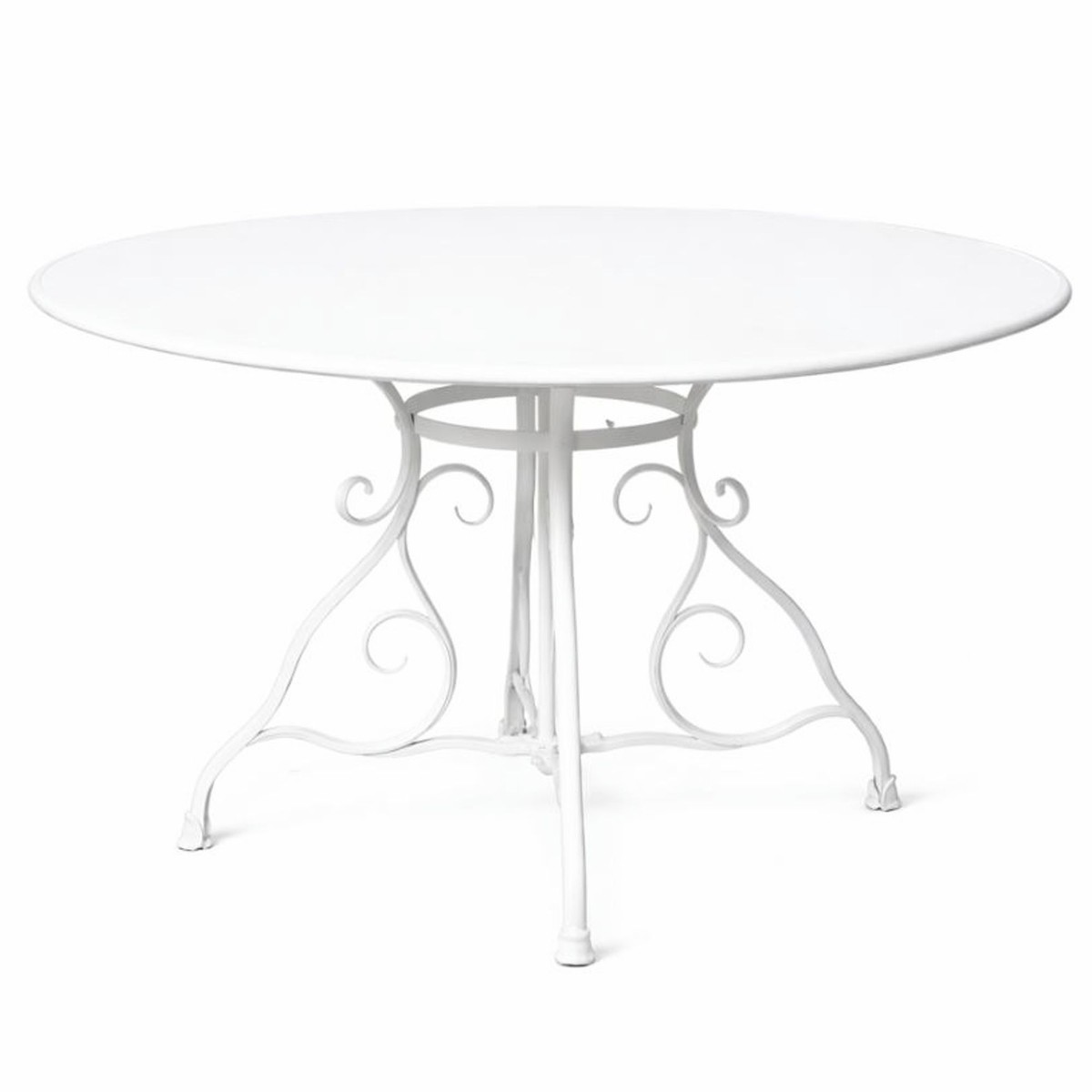 Casa Padrino mesa de jardín Art Nouveau blanco Ø 100 x A. 70 cm - Muebles de jardín nostálgicos Casa Padrino mesa de jardín Art Nouveau blanco Ø 100 x A. 70 cm - Muebles de jardín nostálgicos