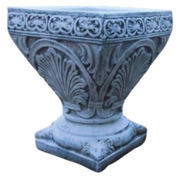 Casa Padrino Baroque Garden Decor Flower Pot Antique White H. 50 cm - Baroque Style Garden Decor