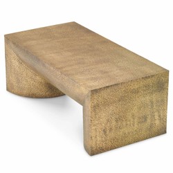 Casa Padrino Luxury Stainless Steel Coffee Table Vintage Brass 120 cm - Living Room Furniture