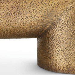 Casa Padrino Luxury Stainless Steel Coffee Table Vintage Brass 120 cm - Living Room Furniture