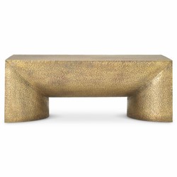 Casa Padrino Luxury Stainless Steel Coffee Table Vintage Brass 120 cm - Living Room Furniture