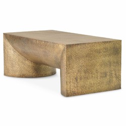 Casa Padrino Luxury Stainless Steel Coffee Table Vintage Brass 120 cm - Living Room Furniture