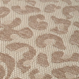 Casa Padrino Luxus Hocker mit Leoparden Design Beige - Luxus Wohnzimmer Möbel