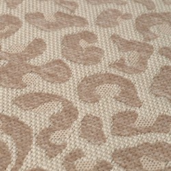 Casa Padrino Luxury Stool with Leopard Design Beige - Luxury Living Room Furniture