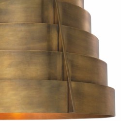 Casa Padrino lámpara colgante de lujo latón vintage Ø 55 x Al. 42 cm - Luces de lujo