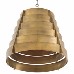 Casa Padrino lámpara colgante de lujo latón vintage Ø 55 x Al. 42 cm - Luces de lujo