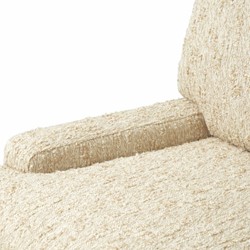 Casa Padrino sedia da pranzo di lusso con braccioli naturale / nero A. 91 cm