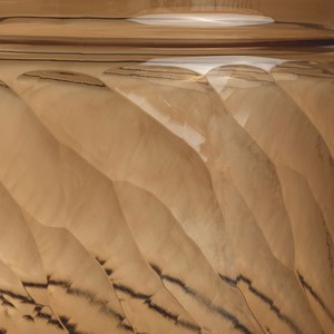 Casa Padrino Luxus Glas Vase Kupfer H. 48 cm - Luxus Deko Accessoires