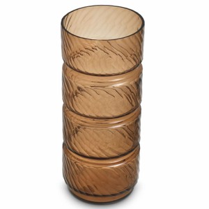 Casa Padrino Luxus Glas Vase Kupfer H. 48 cm - Luxus Deko Accessoires