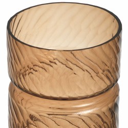 Casa Padrino Luxury Glass Vase Copper H. 48 cm - Luxury Decorative Accessories