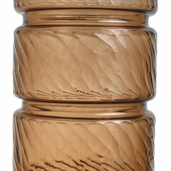 Casa Padrino Luxury Glass Vase Copper H. 48 cm - Luxury Decorative Accessories