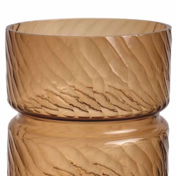 Casa Padrino Luxury Glass Vase Copper H. 48 cm - Luxury Decorative Accessories