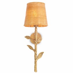 Casa Padrino aplique de pared de lujo latón vintage / natural Al. 42,5 cm